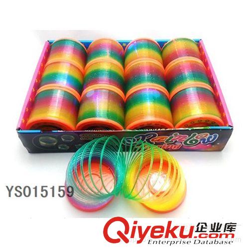 OEM玩具 加工定制 大號彩虹圈 臺灣色彩虹圈 彈力圈 塑料彈簧圈 會爬樓梯的彩虹圈原始圖片3