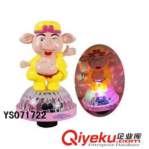 發光玩具 廠家直銷電動萬向孫悟空 帶燈光音樂投影電動孫悟空/豬八戒原始圖片2