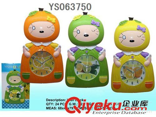 精品禮品 卡通手表造型掛鐘 創意掛鐘 兒童房掛鐘 多款多色混裝 時鐘批發原始圖片3