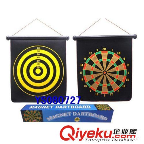 益智/智力玩具 廠家直銷 家用健身器材 卷簾磁性飛鏢靶 帶3個飛鏢 雙面標靶原始圖片2