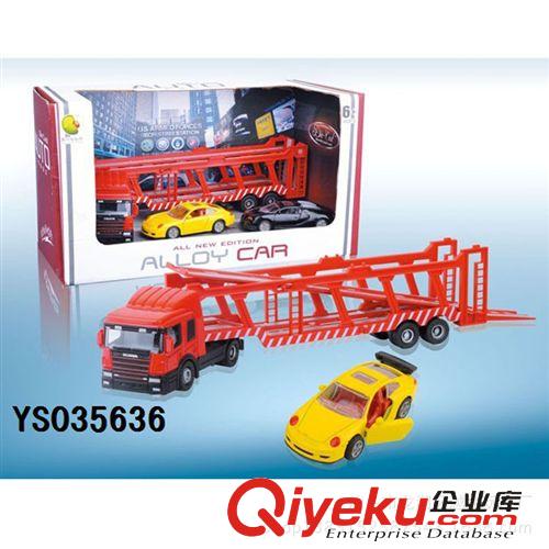 合金玩具 廠家直銷合金滑行貨柜車 拖頭貨柜車 合金拖頭車 合金玩具車模原始圖片2