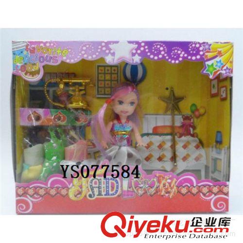 娃娃 廠家直銷 兒童玩具3.5寸實心芭比套裝 迷人芭芘玩具 女孩玩具原始圖片2