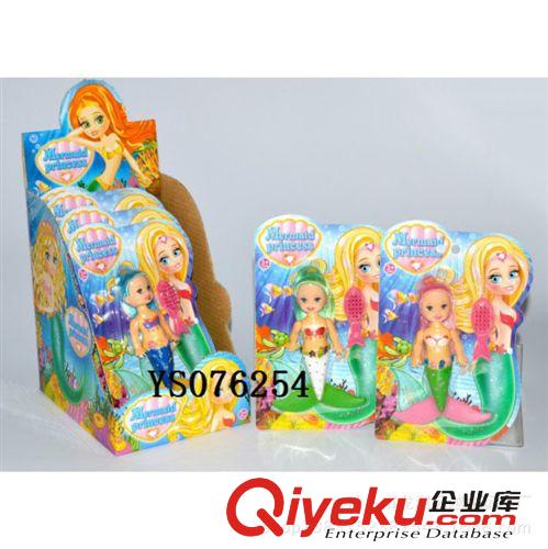 娃娃 廠家直銷 5寸美人魚天使  美人魚迷你娃娃 多款搪膠娃娃原始圖片3