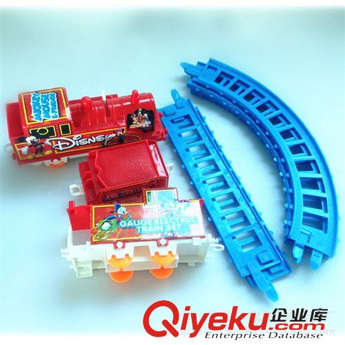 軌道車 米奇軌道火車 兒童電動玩具軌道車　DIY兒童組裝軌道車批發原始圖片2