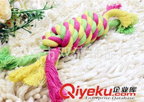 玩具 寵物用品 寵物棉繩玩具 狗玩具 寵物咬繩球磨牙潔齒繩結球75G原始圖片2