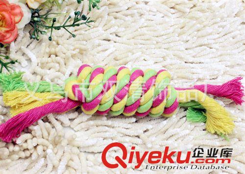 玩具 寵物用品 寵物棉繩玩具 狗玩具 寵物咬繩球磨牙潔齒繩結球75G原始圖片3