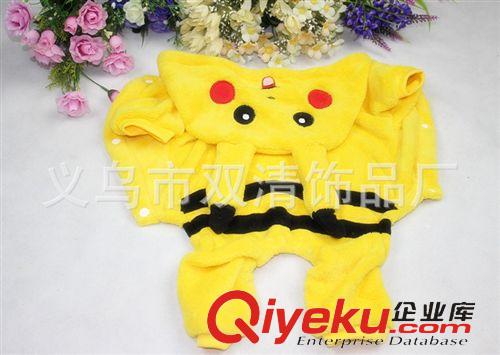 寵物服裝 服飾 寵物用品批發 皮卡丘狗衣服寵物衣服 寵物四腳衣 泰迪狗狗變身裝原始圖片3