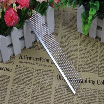 日用品 16*2.8厘米寵物美毛梳狗狗排梳 貓狗適用 狗狗梳子 不銹鋼梳子原始圖片2
