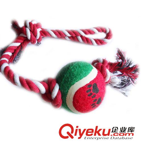 寵物玩具 寵物玩具 Y字型彩色棉繩編織球 磨牙棉繩結球 狗狗玩具原始圖片3