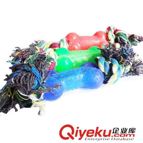 寵物玩具 寵物玩具 Y字型彩色棉繩編織球 磨牙棉繩結球 狗狗玩具