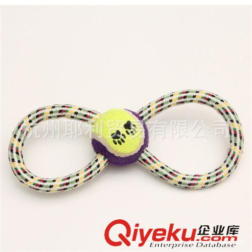 寵物玩具 批發(fā)供應(yīng) 8字型寵物玩具 狗刷牙繩棉繩玩具 歡迎來電洽談原始圖片2