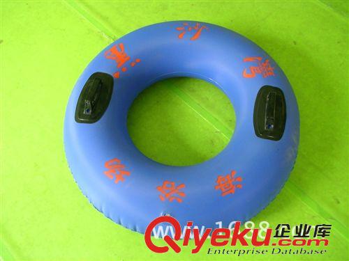 其他類玩具 廠家定制50-70cm加厚雙層充氣泳圈 兒童水晶游泳圈/批發