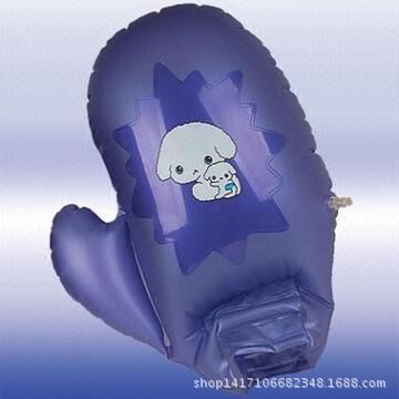 拳擊用品 紅色透明充氣成人拳擊手套 充氣保護(hù)手套 環(huán)保pvc材料定制原始圖片3