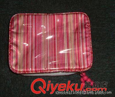 化妝包 外貿(mào)直銷 環(huán)保pvc化妝包 時(shí)尚新款條紋女士化妝品收納包原始圖片3