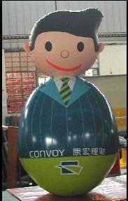 卡通氣模玩具 充氣迷你不倒翁 兒童充氣玩具 pvc充氣動物不倒翁原始圖片2