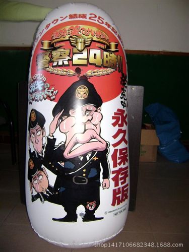 卡通氣模玩具 迷你充氣廣告不倒翁 可加印logo 環保充氣立柱不倒翁模型