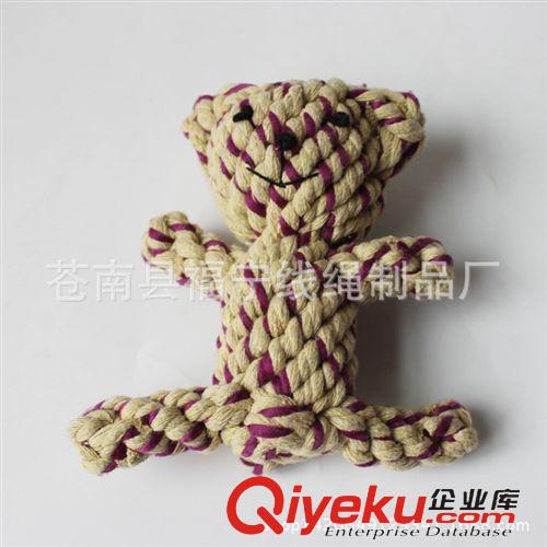 寵物玩具 廠家直銷 寵物玩具 棉繩狗玩具 編制小熊 啃咬玩具 外貿批發原始圖片3