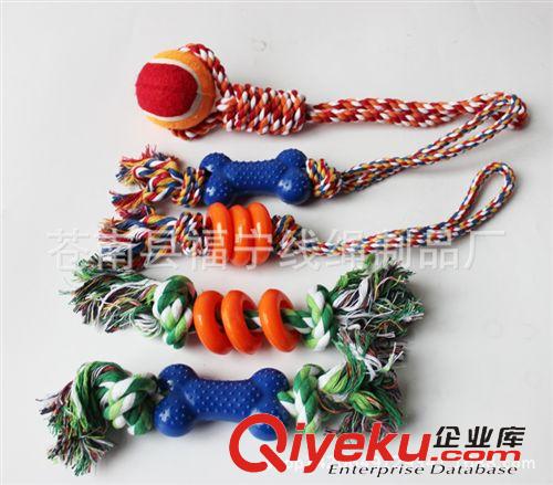 寵物玩具 寵物用品批發(fā) 寵物棉繩玩具 狗玩具 各種寵物咬繩球磨牙潔齒繩結原始圖片3
