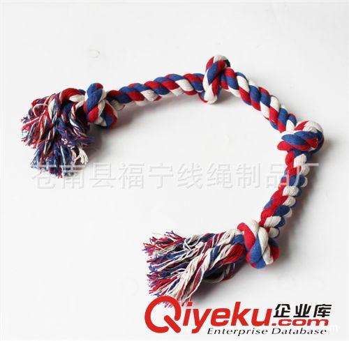 寵物玩具 熱銷寵物用品棉繩玩具 棉繩寵物玩具 彩色棉結骨 四結棉繩骨