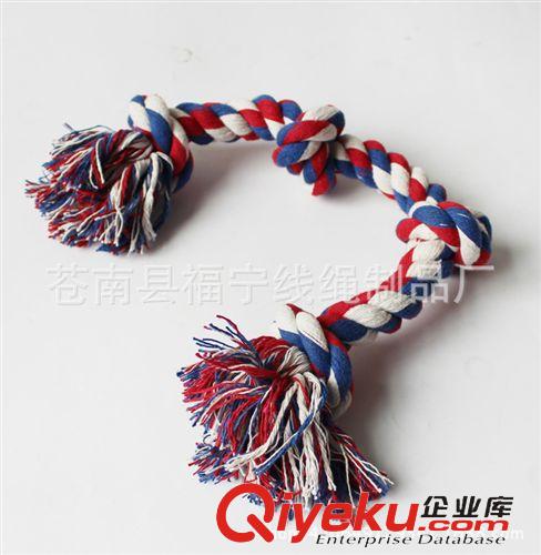 寵物玩具 熱銷寵物用品棉繩玩具 棉繩寵物玩具 彩色棉結骨 四結棉繩骨原始圖片2