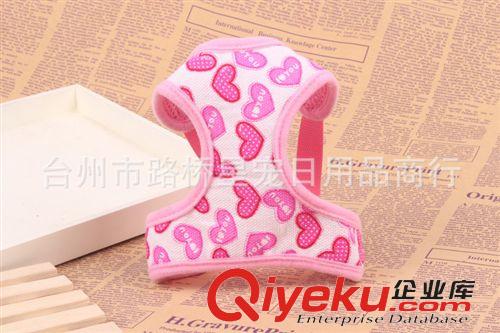 牽引繩項圈 寵物用品胸背帶狗狗背心式牽引帶牽引繩狗鏈可愛甜美多色批發(fā)幼犬原始圖片3
