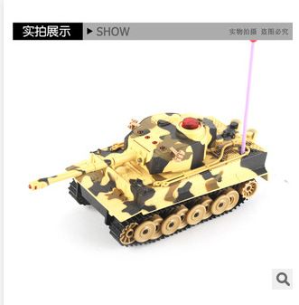 遙控玩具 廠家直銷遙控對戰(zhàn)坦克 遙控紅外線兩只禮盒裝坦克玩具 軍事模型原始圖片3