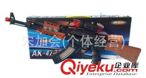 電動玩具 兒童電動玩具槍  燈光音樂震動閃光槍 穿越火線AK47突擊步槍2729