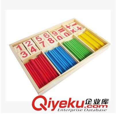 益智玩具 批發(fā)兒童智力數(shù)字棒玩具數(shù)學(xué)教具計算棒早教啟蒙木制計算架學(xué)習(xí)原始圖片3