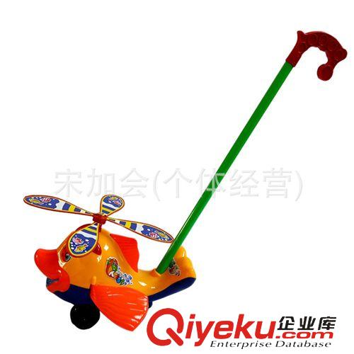 力控玩具 熱銷地?cái)偼婢?寶寶學(xué)走路袋裝推動(dòng)物玩具 卡通魚 推魚帶螺旋漿原始圖片2