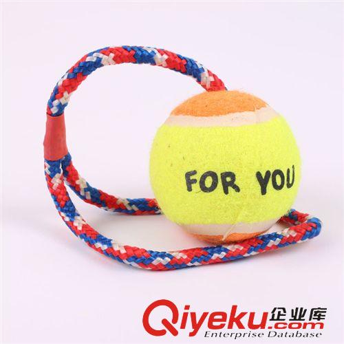 五月新品 寵物玩具批發(fā) 狗玩具吊球  寵物網(wǎng)球橡膠玩具 外貿(mào)尾貨處理原始圖片2