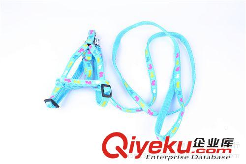 淘寶爆款 T50026廠家直銷 寵物牽引帶 狗繩 貼布胸背帶 狗狗胸背帶套裝原始圖片3