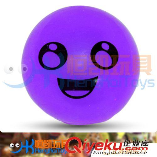 熱銷產(chǎn)品 供應笑臉閃光彈力球 發(fā)光笑臉 塑料笑臉球 TPR彈跳球
