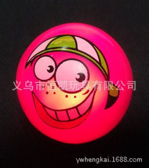 萬圣節(jié)閃光產(chǎn)品 寧波工廠供應(yīng)空心球、彈力球、笑臉閃光球 發(fā)光球 2014新款怪臉球