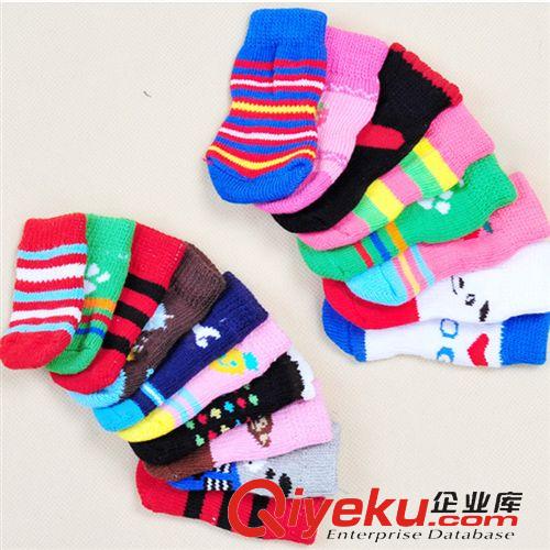 寵物衣服 寵物襪子 有四個尺碼 日單品質 狗狗套腳 底部有防滑點 B7原始圖片2