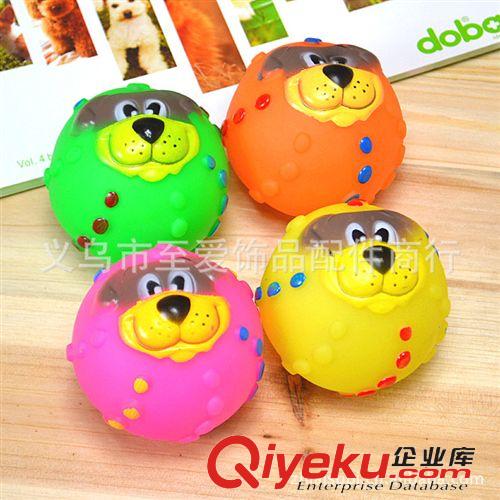 寵物玩具 發(fā)聲獅子球 寵物發(fā)聲玩具狗狗玩具搪膠 7cm直徑 環(huán)保優(yōu)質(zhì)原始圖片2