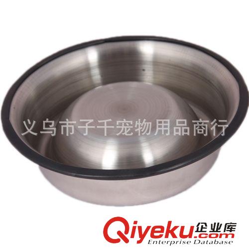 寵物日用品 廠家直銷(xiāo) 加厚不銹鋼狗碗 gd防滑寵物碗食盆水碗 5號(hào)30公分單碗