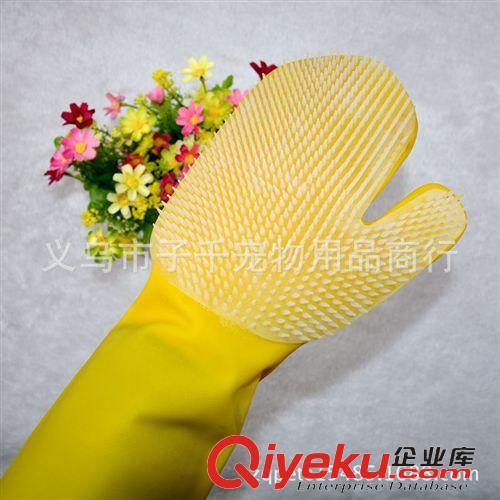 寵物日用品 寵物防水橡膠洗澡刷  狗狗手套洗澡刷 防咬傷寵物洗澡am刷原始圖片2