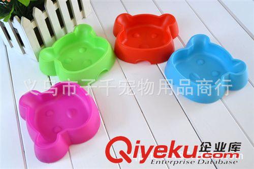寵物日用品 廠家直銷 寵物笑臉小號(hào)塑料單碗 狗碗食碗水碗 寵物用品批發(fā)原始圖片2