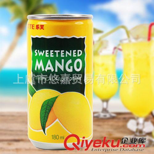 進口食品區(qū) 現(xiàn)貨韓國進口樂天芒果汁飲料180ml*15瓶整箱休閑食品夏季飲品批發(fā)