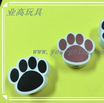 教學(xué)用具 東莞業(yè)高玩具供應(yīng)EVA卡通橡皮擦,來(lái)樣定制各式圖樣玩具橡皮擦