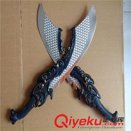 新品上市 批發兒童塑料玩具刀 影視道具屠龍刀玩具刀批發 2元店專批