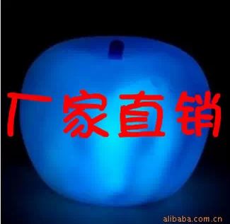 季節熱賣 夏季地攤熱款LED小夜燈 七彩蘋果小夜燈（帶包裝） 廠家直銷原始圖片2