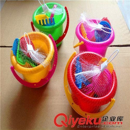 沙灘戲水玩具 沙灘桶 地攤熱銷玩具 兒童沙灘玩具4件套沙灘桶義烏2元玩具批發原始圖片3