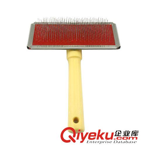 梳子 寵物狗狗雙面刷 除毛am梳 貓狗清潔用品 脫毛梳木柄針梳子 小號(hào)