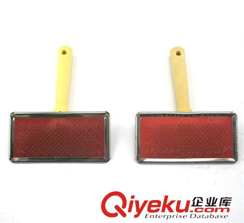梳子 貓狗美容梳子 優(yōu)質(zhì)小號(hào)寵物木柄針梳原始圖片2