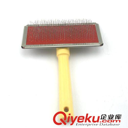 梳子 貓狗美容梳子 優(yōu)質(zhì)小號(hào)寵物木柄針梳原始圖片3