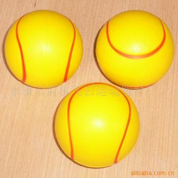 ＰＵ運(yùn)動(dòng)球 供應(yīng)6.3CM 仿真PU發(fā)泡網(wǎng)球，手感舒適，回彈性能好。原始圖片2