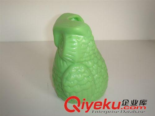 其他塑膠制品 環(huán)保搪膠筆筒造型筆筒貓頭鷹筆筒造型筆盒