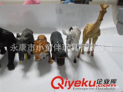 注塑塑料玩具 2013流行產(chǎn)品9款PVC注塑仿真動物犀牛大象斑馬獅子老虎豹猩猩河馬