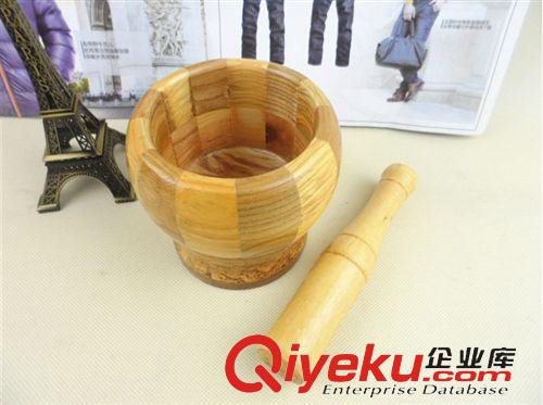 9.9日常用品 10元店廚房用品專批實木搗蒜罐批發(fā)拼接搗蒜器木頭大號搗蒜缽直銷原始圖片3